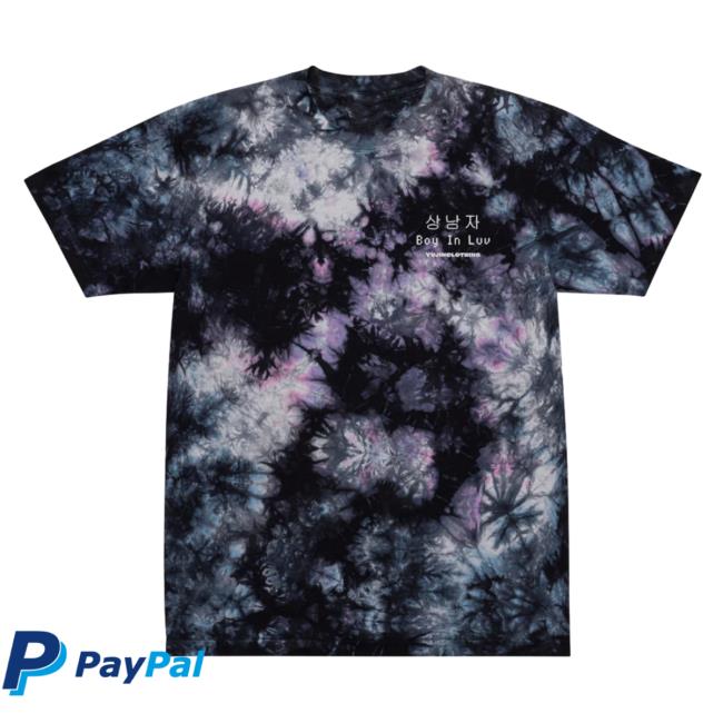 Yujin Clothing Boy In Love Tie Dye Hot Shirt Milky Way Tie-Dye