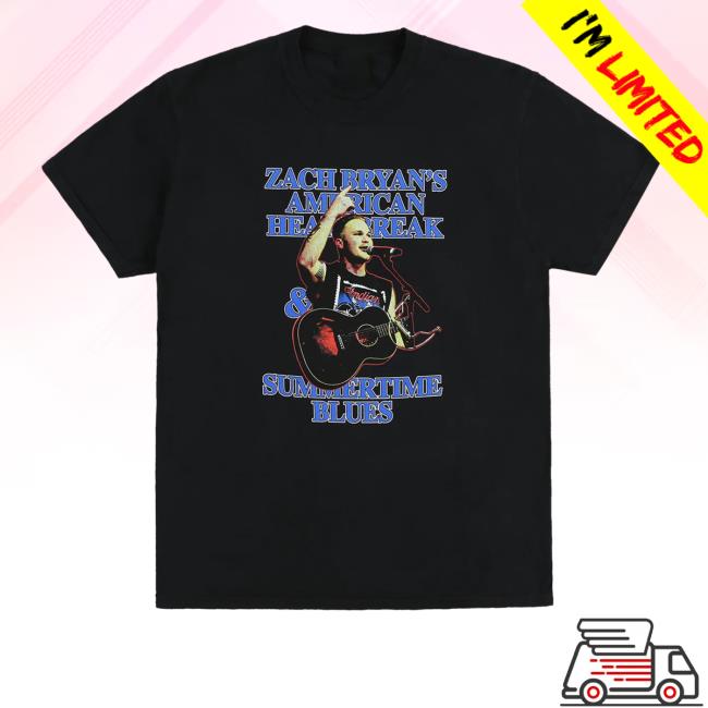 Zach Bryan Shop Summertime Blues Black Sweatshirt