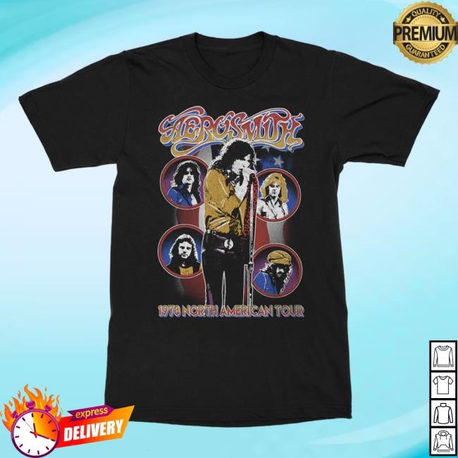 1978 North America Tour Shirt Aerosmith Official Store