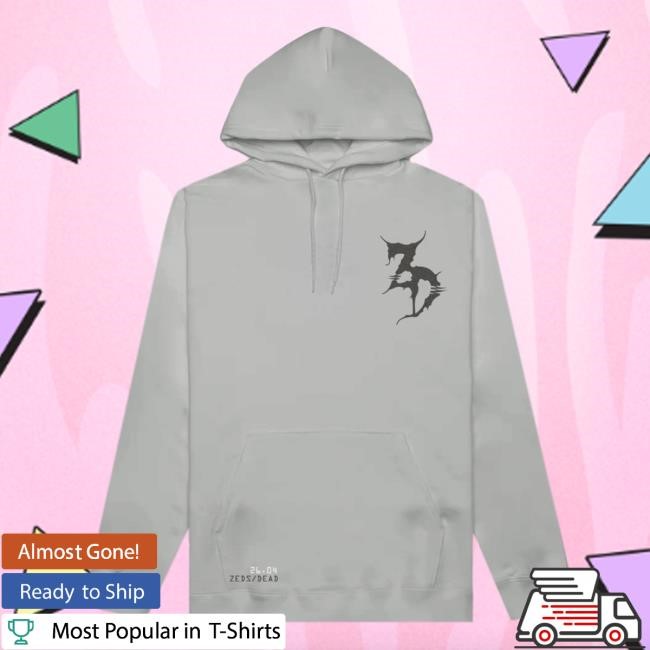 Zeds Dead Official Shop Merch Zeds Dead - Zwampy Heavyweight Crewneck - Smoke